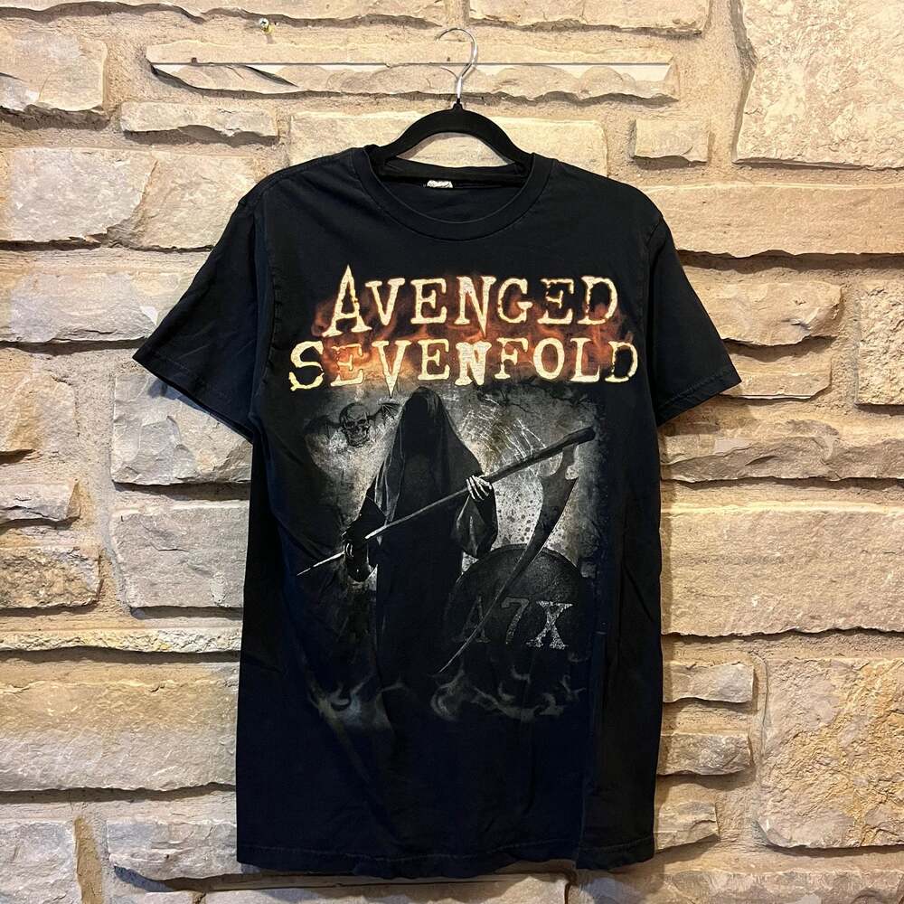 Avenged Sevenfold A7X Grim Reaper Graphic T-Shirt Size M